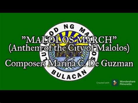 malolos march lyrics|Malolos March / Hymn .